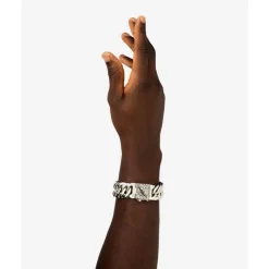 Buddha to Buddha Silber Armbänder | Limited Editions-Chain Groß Schwarz Spinell Limited Armband Silber