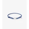 Buddha to Buddha Kordel Armbänder | Kordelschmuck-Chain XS Cord-Armband Silber Kobaltblau