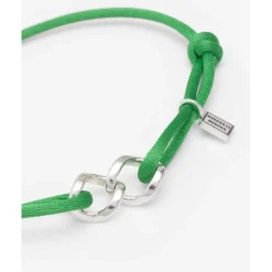 Buddha to Buddha Kordel Armbänder | Kordelschmuck-Chain XS Cord-Armband Silber Buddha Grün