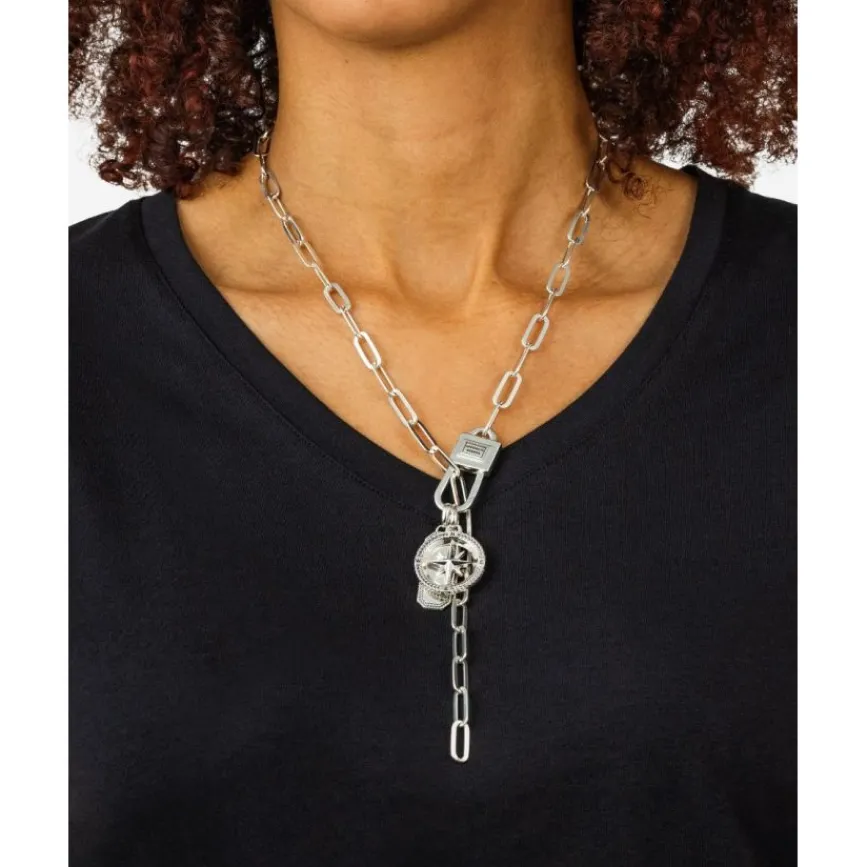 Buddha to Buddha Silberketten | Silberschmuck-Chainlink Lock Halskette Silber