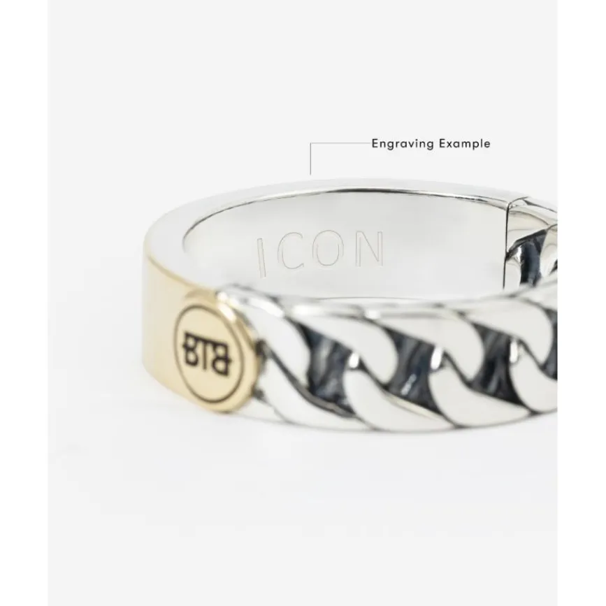 Buddha to Buddha Zweifarbige Ringe | Engrave-Esther Dual Ring Zweifarbig