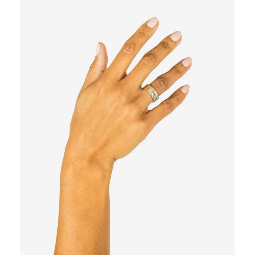 Buddha to Buddha Zweifarbige Ringe | Engrave-Esther Dual Ring Zweifarbig