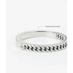 Buddha to Buddha Silber Ringe | Engrave-Esther Mini Dual Ring Silber