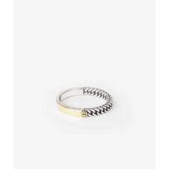 Buddha to Buddha Zweifarbige Ringe | Engrave-Esther Mini Dual Ring Zweifarbig