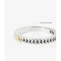 Buddha to Buddha Zweifarbige Ringe | Engrave-Esther Mini Dual Ring Zweifarbig