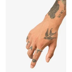 Buddha to Buddha Zweifarbige Ringe | Engrave-Esther Mini Dual Ring Zweifarbig