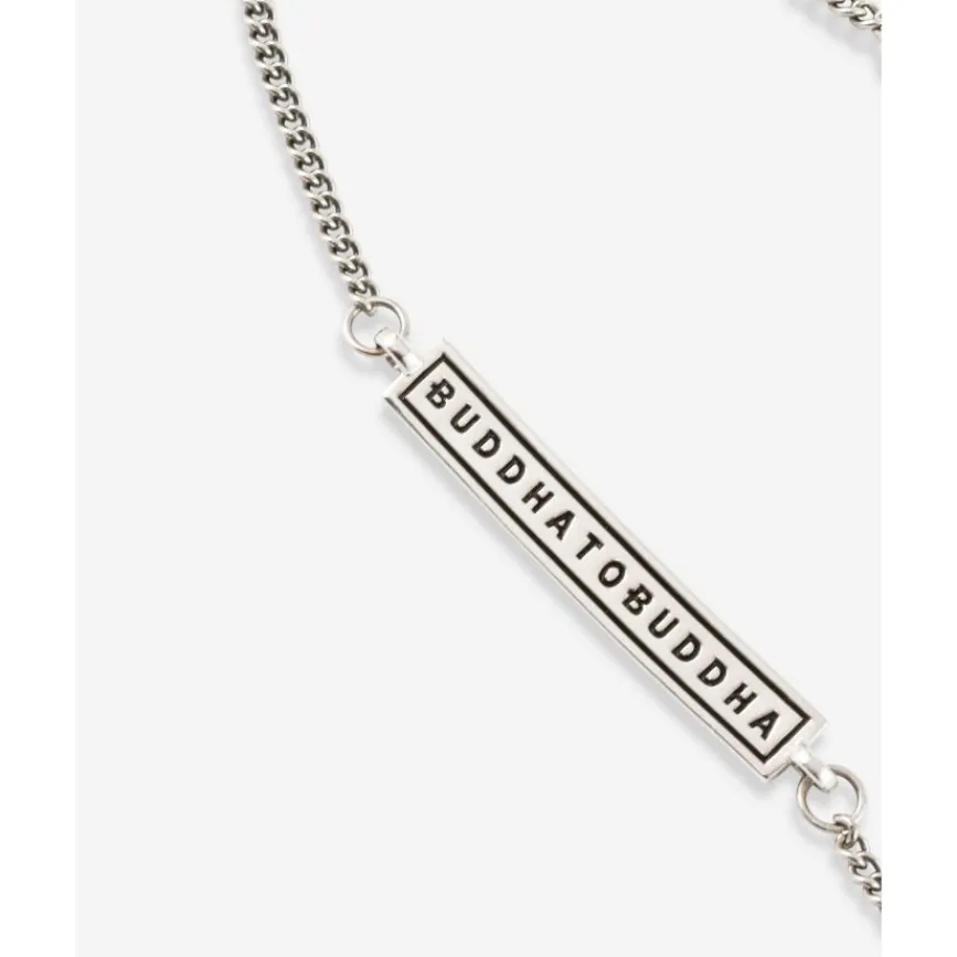 Buddha to Buddha Silberschmuck-Fußkettchen Essential Logo Large