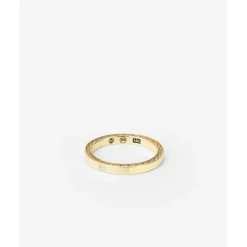 Buddha to Buddha Gold Ringe | Engrave-George Mini Glatt Ring 14kt Gold