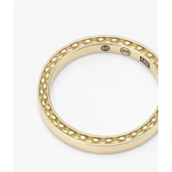 Buddha to Buddha Gold Ringe | Engrave-George Mini Glatt Ring 14kt Gold