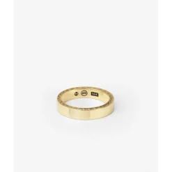 Buddha to Buddha Gold Ringe | Engrave-George Small Glatt Ring 14kt Gold