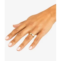 Buddha to Buddha Gold Ringe | Engrave-George Small Glatt Ring 14kt Gold