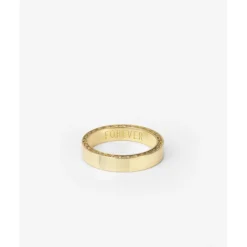 Buddha to Buddha Gold Ringe | Engrave-George Small Glatt Ring 14kt Gold