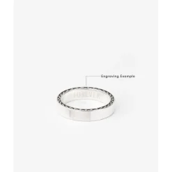Buddha to Buddha Silber Ringe | Engrave-George Small Glatt Ring Silber