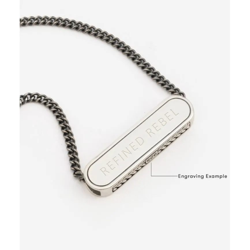 Buddha to Buddha Silberketten | Engrave-Halskette Essential Logo XS 45,5 cm