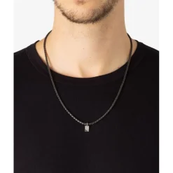 Buddha to Buddha Silberketten | Black Rhodium Schmuck-Halskette George XS Black Rhodium 60 cm
