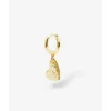 Buddha to Buddha Vergoldete Ohrringe | Premium Gold Plated Jewelry-Herz Ohrring Single Piece Vergoldet