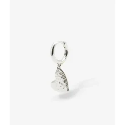 Buddha to Buddha Silber Ohrringe | Silberschmuck-Herz Ohrring Single Piece Silber