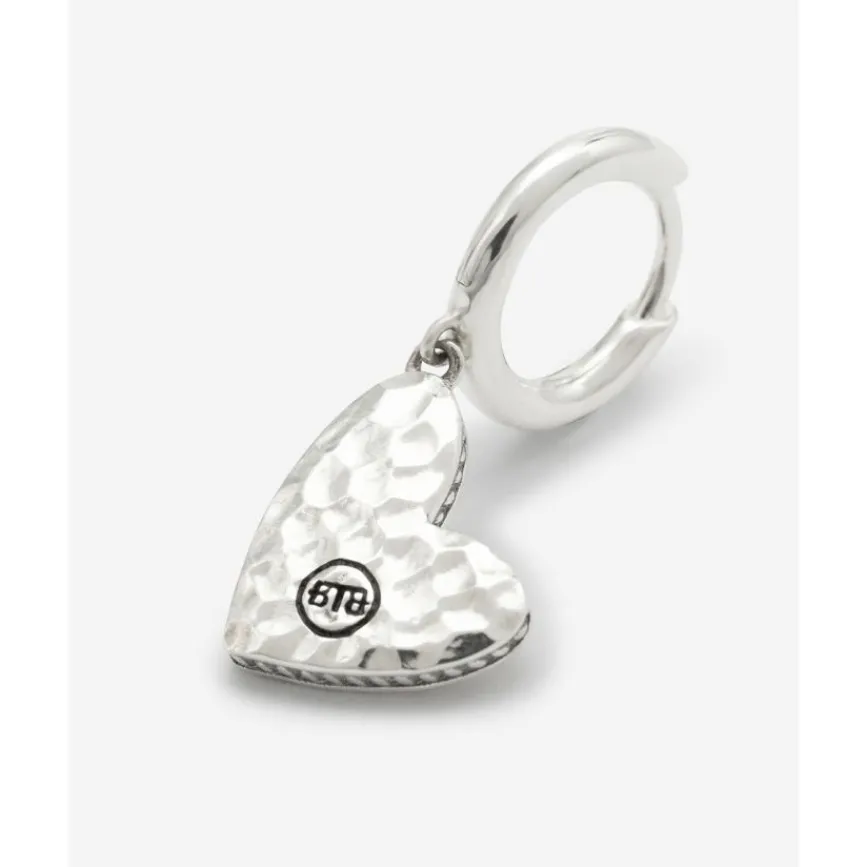 Buddha to Buddha Silber Ohrringe | Silberschmuck-Herz Ohrring Single Piece Silber