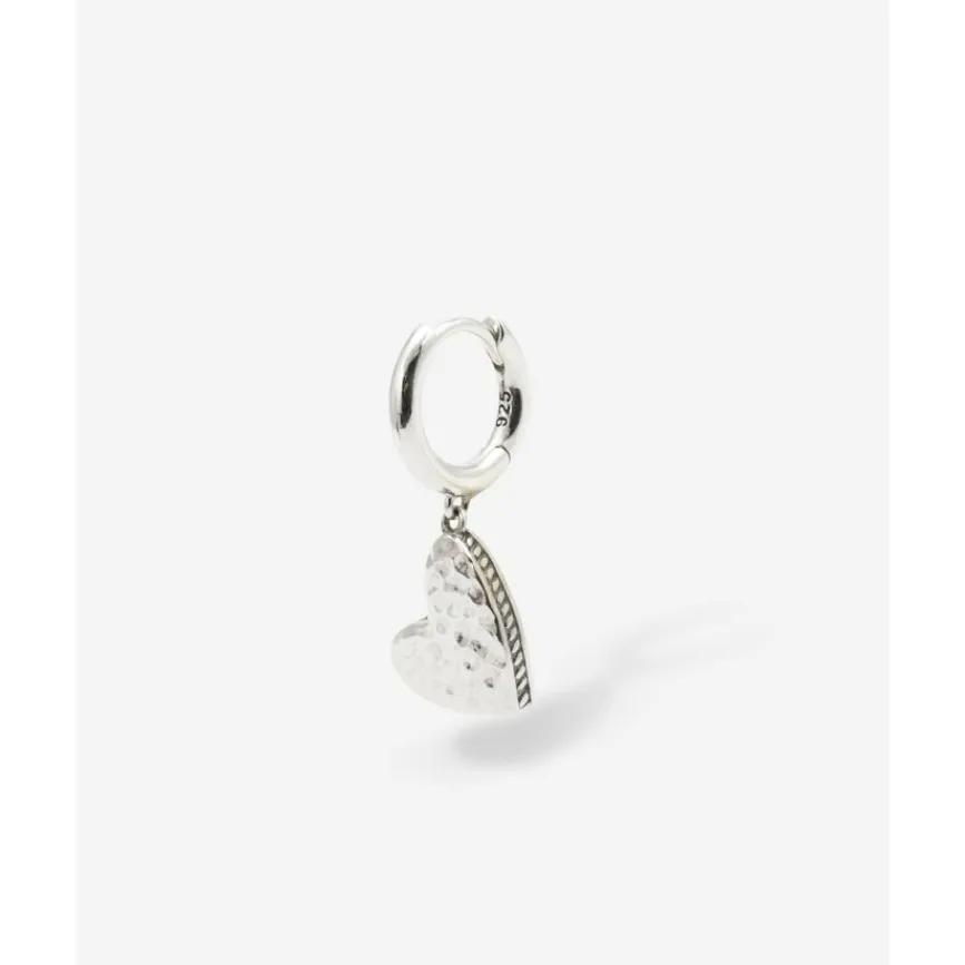 Buddha to Buddha Silber Ohrringe | Silberschmuck-Herz Ohrring Single Piece Silber