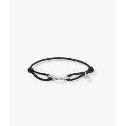 Buddha to Buddha Kordel Armbänder | Kordelschmuck-Katja Cord-Armband Silber Schwarz