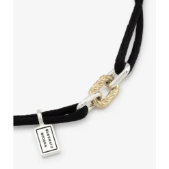 Buddha to Buddha Kordel Armbänder | Golden Armbänder-Katja Link Cord Armband Bicolor Schwarz