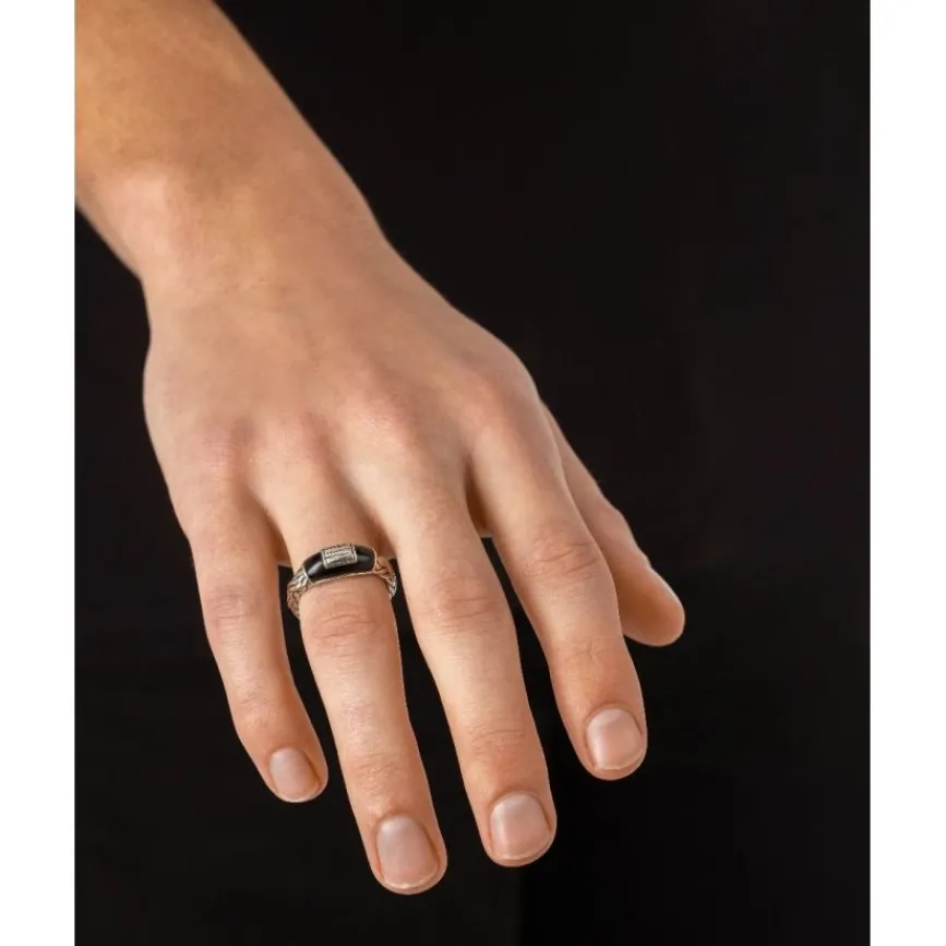 Buddha to Buddha Silberschmuck-Katja XS Black Onyx Ring Silver