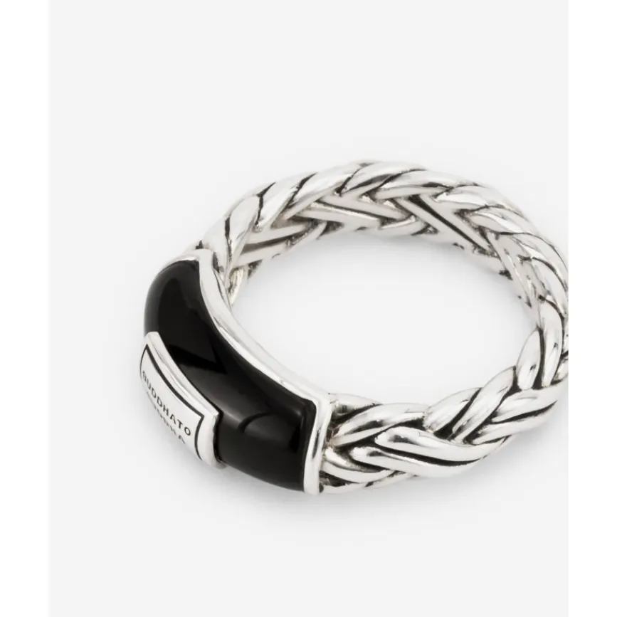 Buddha to Buddha Silberschmuck-Katja XS Black Onyx Ring Silver