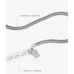 Buddha to Buddha Perlenketten | Silberschmuck-Kette Barbara Mini Perle Silber 45 cm