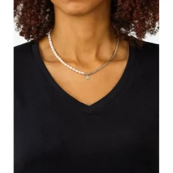 Buddha to Buddha Perlenketten | Silberschmuck-Kette Barbara Mini Perle Silber 45 cm
