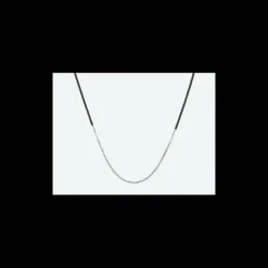 Buddha to Buddha Silberketten | Lederschmuck-Ketting Essential Mix Silver/Leather Black 60 cm