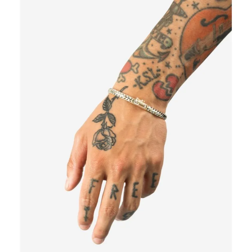 Buddha to Buddha Zweifarbige Armbänder | Goldschmuck-Mini Armband Ben Bicolor 14kt