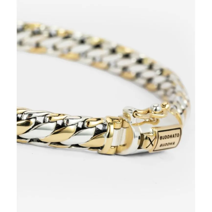 Buddha to Buddha Zweifarbige Armbänder | Goldschmuck-Mini Armband Ben Bicolor 14kt