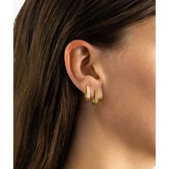 Buddha to Buddha Vergoldete Ohrringe | Premium Gold Plated Jewelry-Ohrring Barbara Reversible Vergoldet Single Piece