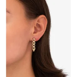 Buddha to Buddha Gold Ohrringe | Silberschmuck-Ohrring Batul Gold 14kt YG Einzelstück