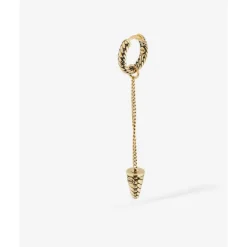 Buddha to Buddha Gold Ohrringe | Goldschmuck-Ohrring Ben 14kt Gold Einzelstück
