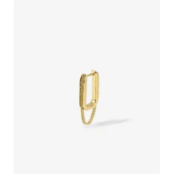Buddha to Buddha Vergoldete Ohrringe | Premium Gold Plated Jewelry-Ohrring Essential Chainlink Vergoldet Single Piece