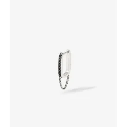 Buddha to Buddha Silber Ohrringe | Silberschmuck-Ohrring Essential Chainlink Silber Single Piece