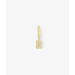 Buddha to Buddha Gold Ohrringe | Goldschmuck-Ohrring Essential Logo 14kt Gold Einzelstück