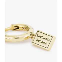 Buddha to Buddha Gold Ohrringe | Goldschmuck-Ohrring Essential Logo 14kt Gold Einzelstück