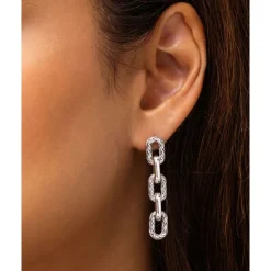Buddha to Buddha Silber Ohrringe | Silberschmuck-Ohrring Katja Link Silber Single Piece