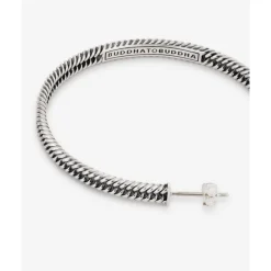 Buddha to Buddha Silber Ohrringe | Silberschmuck-Ohrringe Chain Hoop