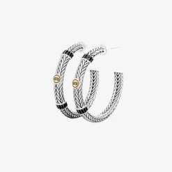 Buddha to Buddha Limited Editions | Silberschmuck-Ohrringe Ellen Limited Hoop Silber Gold 14kt