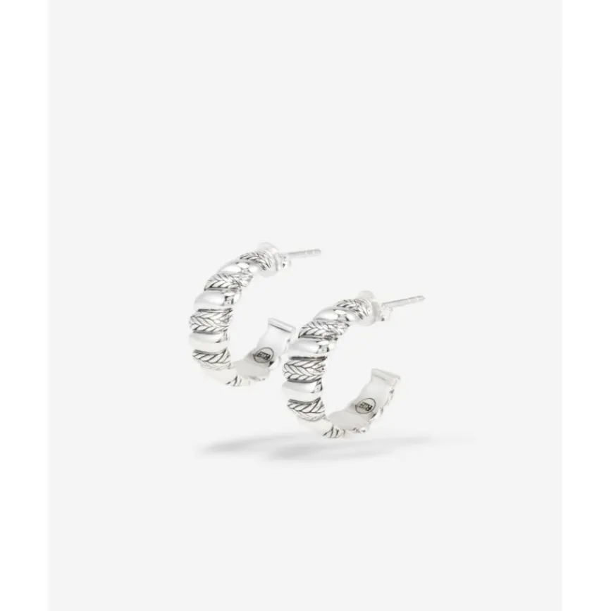 Buddha to Buddha Silber Ohrringe | Silberschmuck-Ohrringe Ellen Spiral Silber