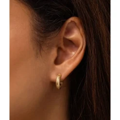 Buddha to Buddha Gold Ohrringe | Goldschmuck-Ohrringe Ellen XS Creole Gold YG 14kt