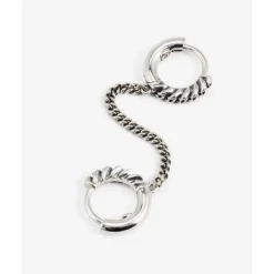 Buddha to Buddha Silber Ohrringe | Silberschmuck-Ohrringe Nathalie Double Linked Silber Single Piece