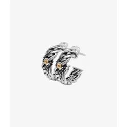Buddha to Buddha Silber Ohrringe | Limited Editions-Ohrringe Nathalie schwarz Spinel Limited Silber Gold 14kt