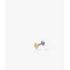 Buddha to Buddha Goldketten | Gold Ohrringe-Ohrstecker Endless Knot Flatback 14kt Single Piece