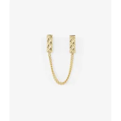 Buddha to Buddha Vergoldete Ohrringe | Premium Gold Plated Jewelry-Ohrstecker George Doppel Vergoldet Single Piece