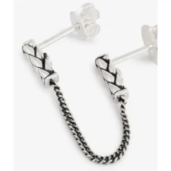 Buddha to Buddha Silber Ohrringe | Silberschmuck-Ohrstecker George Double Single Piece