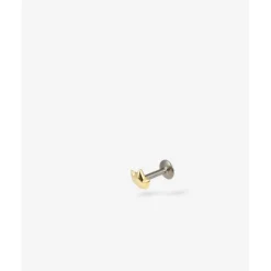 Buddha to Buddha Goldketten | Gold Ohrringe-Ohrstecker Lotus Flatback 14kt Single Piece